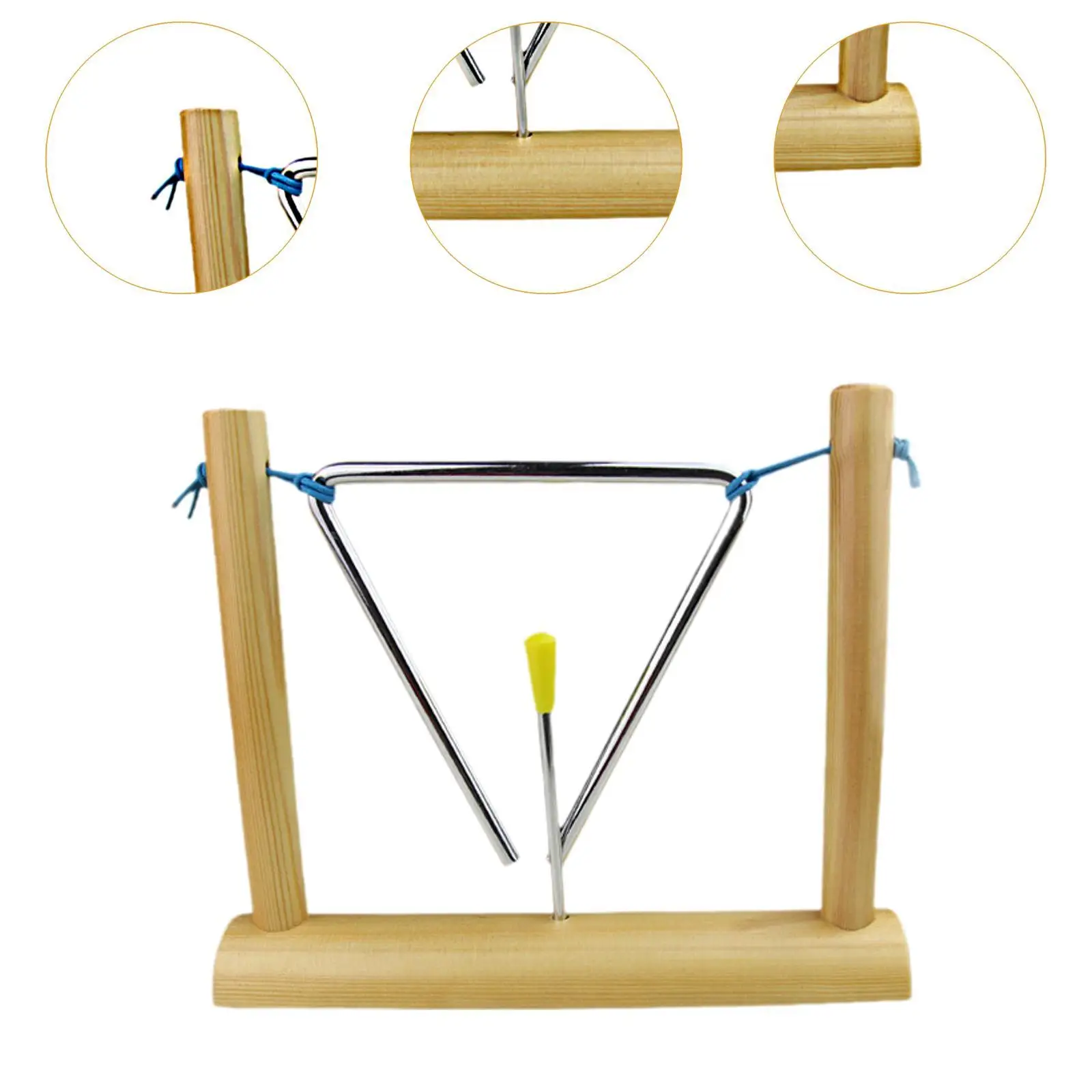 Musical Triangle with Stand Children Percussion Triangle for Birthday Gift