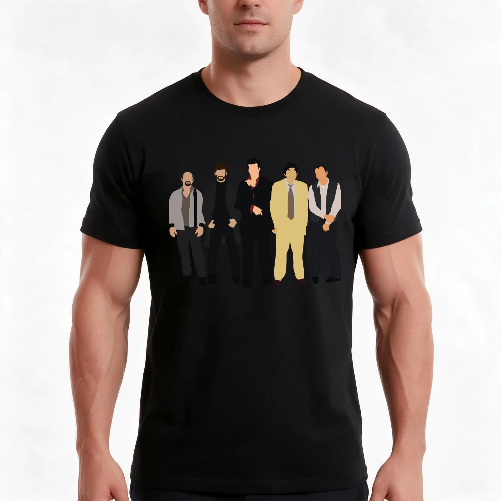 The Usual Suspects T-Shirt Summer Casual Cotton Tee Oversized Streetwear Tops Vintage Graphic Print Loose Fit Short Sleeve