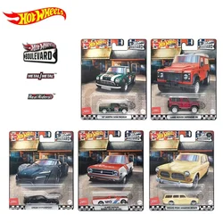 Original Hot Wheels Voiture Premium Boulevard Moulé Sous Pression 1:64 Voiture Land Rover Defender Austin Mini Camionnette Kid Garçons Jouets pour Enfants