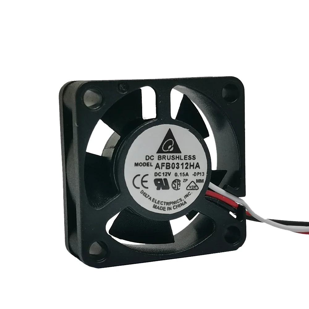 Delta Electronics AFB0312HA 7G82 DC 12V 0.15A 30x30x10mm 3-Wire Server Cooling Fan