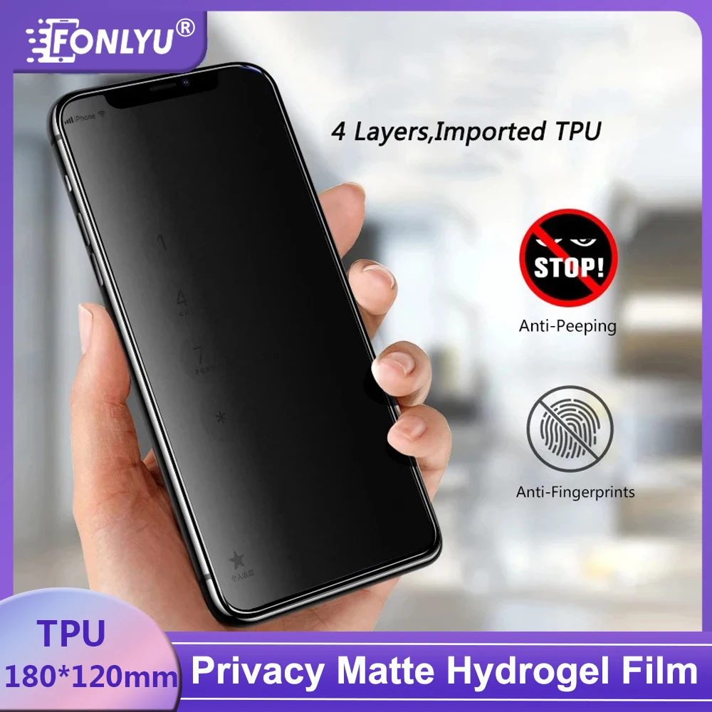 

FONLYU Anti Spy Peeping Privacy Matte Hydrogel Film For Mobile Phone Screen Protector Apply Film Cutting Machine Cutter Plotter