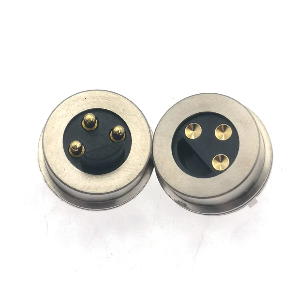 1set magnet Round high Current Magnet Suction Spring Pogo pin Connector Male Female Probe DC Power Charging Magnetic Connector