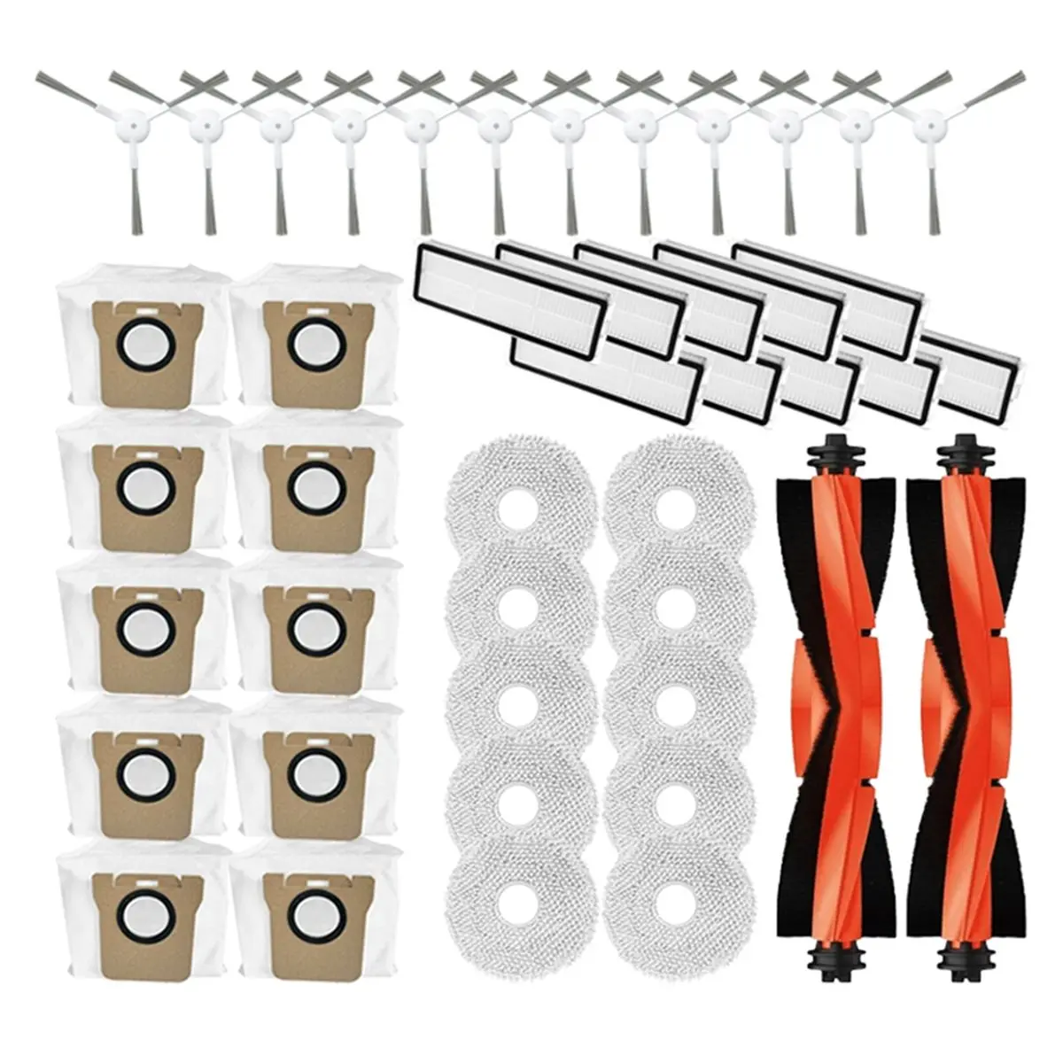 

For Omni 2 C102CN,B101CN,B116,X10+ Robot Vacuum Cleaner Main Side Brush Mop Cloth Dust Bag Spare Parts [mriae Parts]