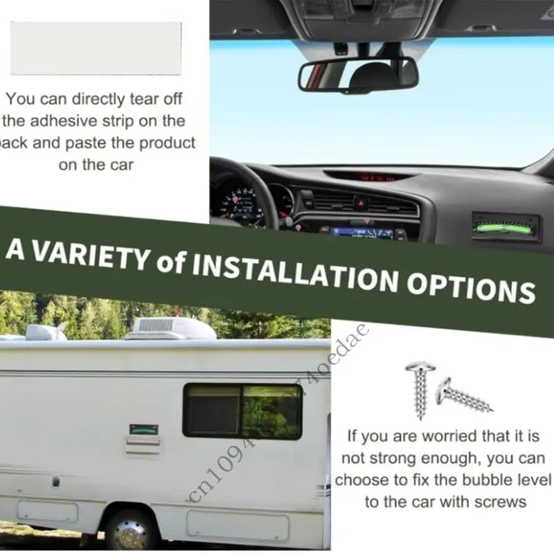 0XXC Heavy Duty ABS Mororhomes Bubble Level Suitable For Precise Parking And Outdoor Camping Compact Caravans Leveling Tool