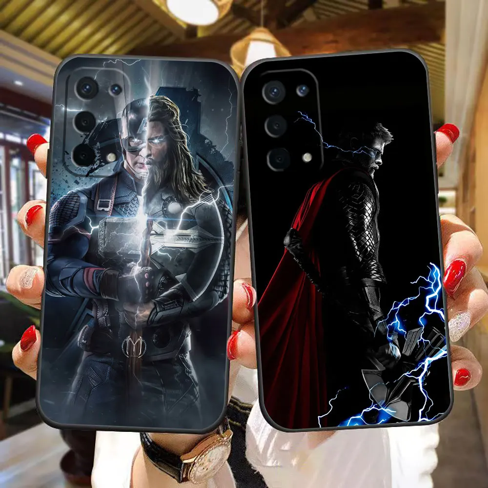 Marvel Hero Thor Phone Case For OPPO RENO 11 11F 10 8 8T 8Z 7 7Z 6 6Z 5 5F 3 2F FIND X3 Lite Pro Plus Silicone Case Funda Shell