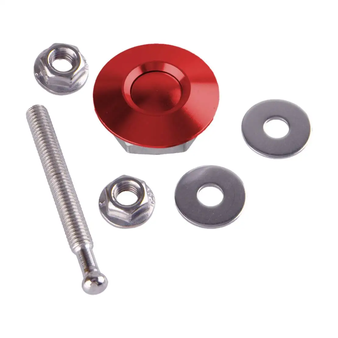 

Universal 2pcs Red 25mm Car Push Button Quick Release Hood Bonnet Pins Lock Clip Bumper Latch