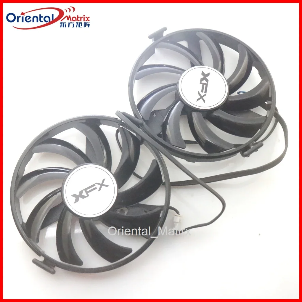 2pcs/lot FY09010H12LPB 12V 0.45A VGA Fan For XFX R9 380 380X R9 370 370X RX460 560 Graphics Card Fan 4Pin