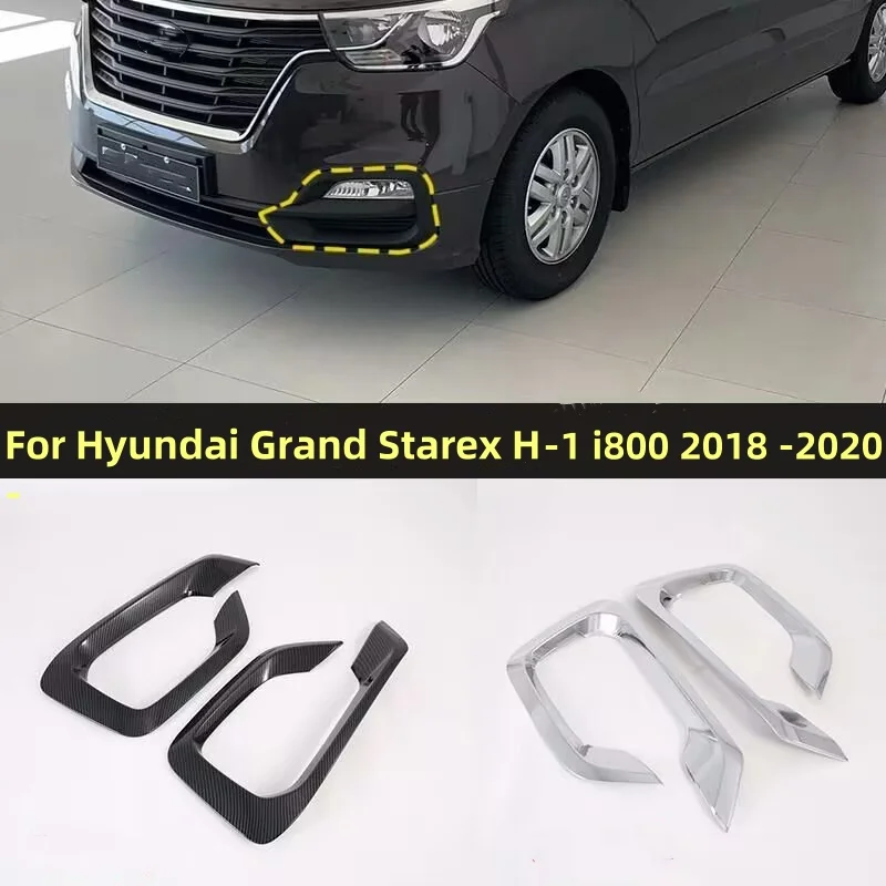 For Hyundai Grand Starex H-1 i800 2018 - 2020 ABS Chrome Car Rear Tail Light Fog Light Decoration Cover Trim Car Accessories