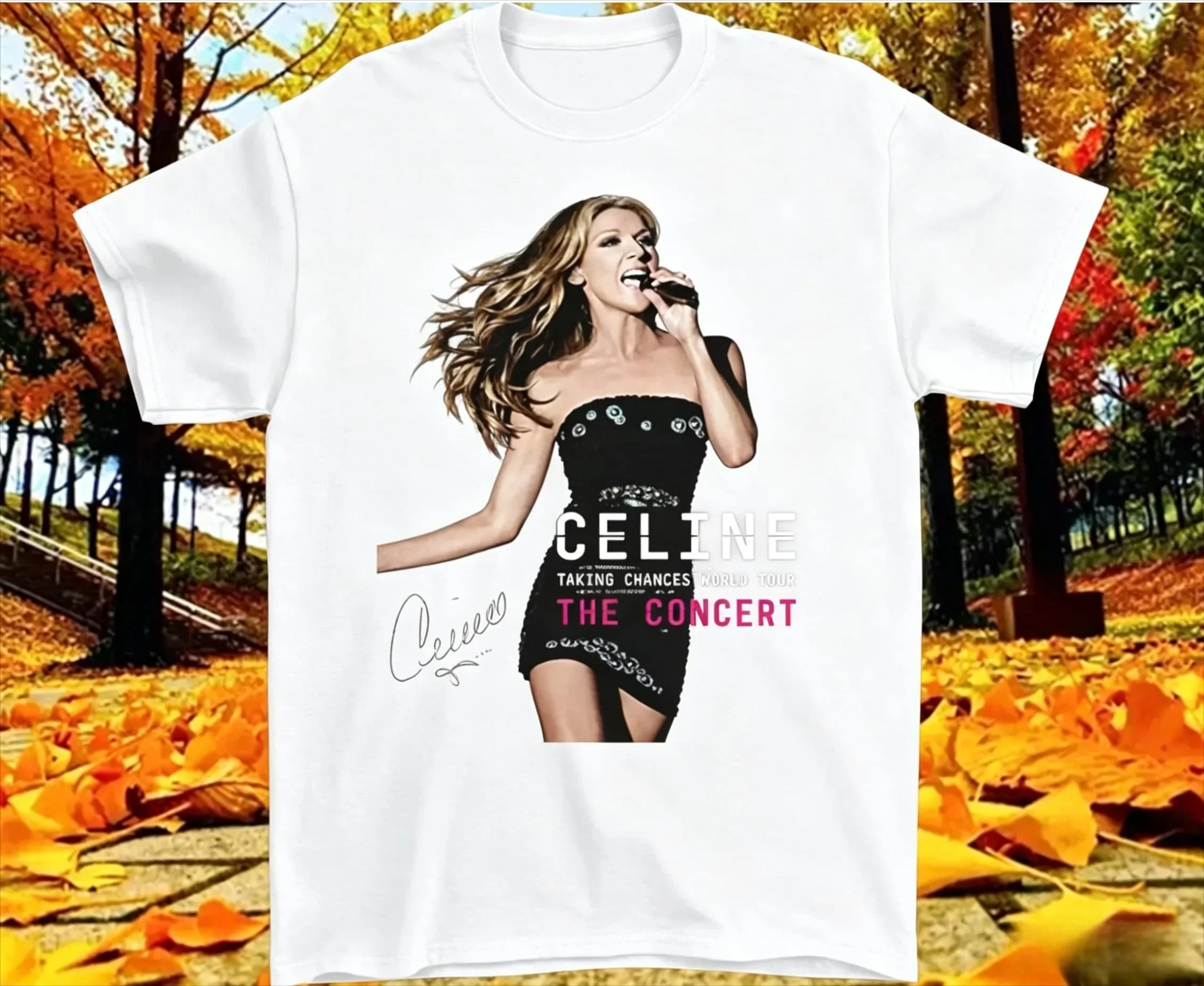 Neues Celine Dion Paris 2026 Fan-Tour-Geschenk Schnelltrocknendes T-Shirt für Männer und Frauen 2026 Neues Herren-T-Shirt Streetwear Tees Familien-Matching – Detail 7