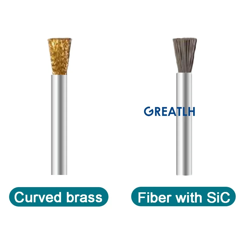 5 sztuk / zestaw narzędzi dentystycznych Czyszczenie wiertów dentystycznych Mosiężna szczotka druciana Szczotki czyszczące do narzędzi obrotowych