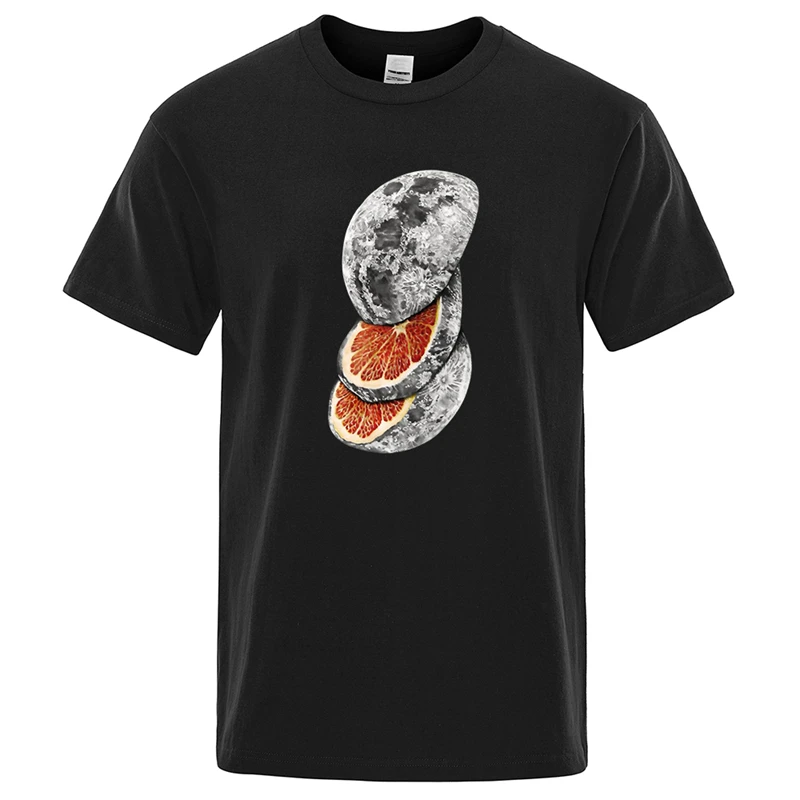 Funny Slice The Planet Graphic T Shirts For Men Summer Fashion Crew Neck 3D Printed Short Sleeve T-shirts Casual Oversized Tees