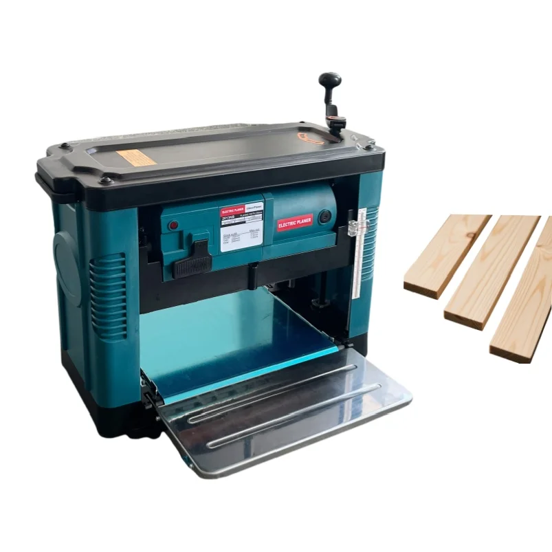Portable Benchtop Multifunctional High Power Electric Pressure Planer for Small Woodworking Wood Planer Machine