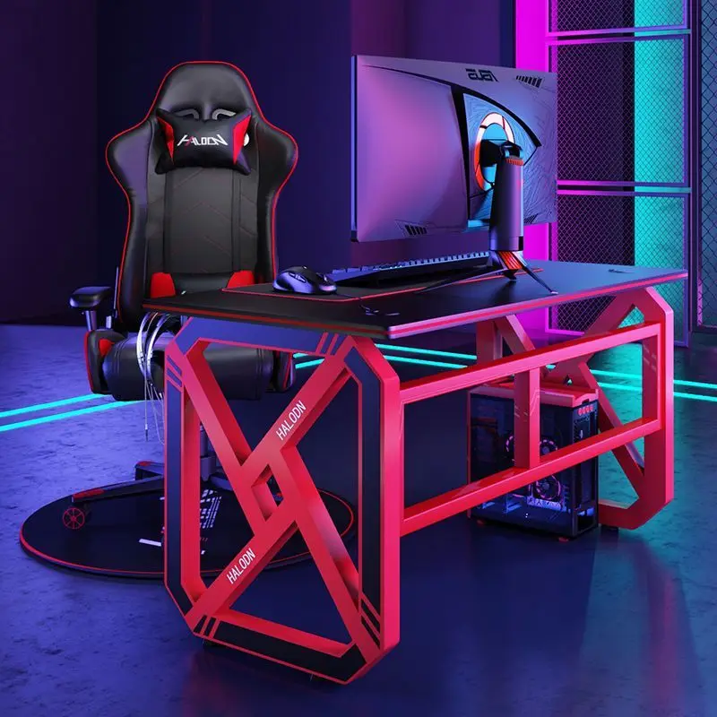 Standing Console Computer Desks Organizers Design Creativity Light Luxury Computer Desks Setup Fashion Escritorios Furniture