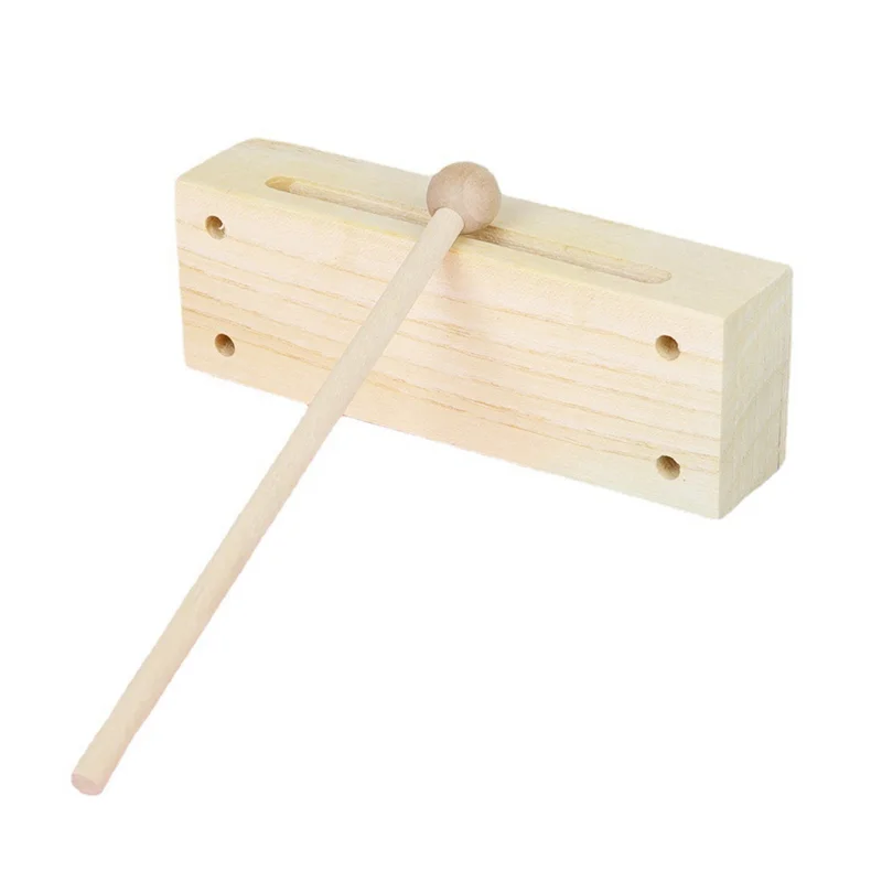 2525+ High-Quality Orff Instruments Wooden Percussion Instruments Square Two-Tone Clappers Early Childhoods Education Gift Toy