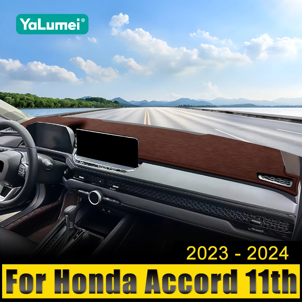 

For Honda Accord 11th 2023 2024 2025 Accord 11 Car Dashboard Cover Dash Mat Sun Shade Instrument Panel Non-slip Pad Accessories
