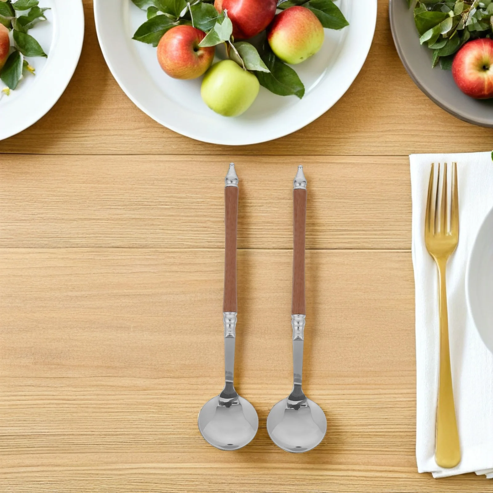 

20pcs Retro Western Dessert Spoon Stainless Steel Thickened Soup Pudding Salad Spoon For Home Restaurant Use Vintage Flatware