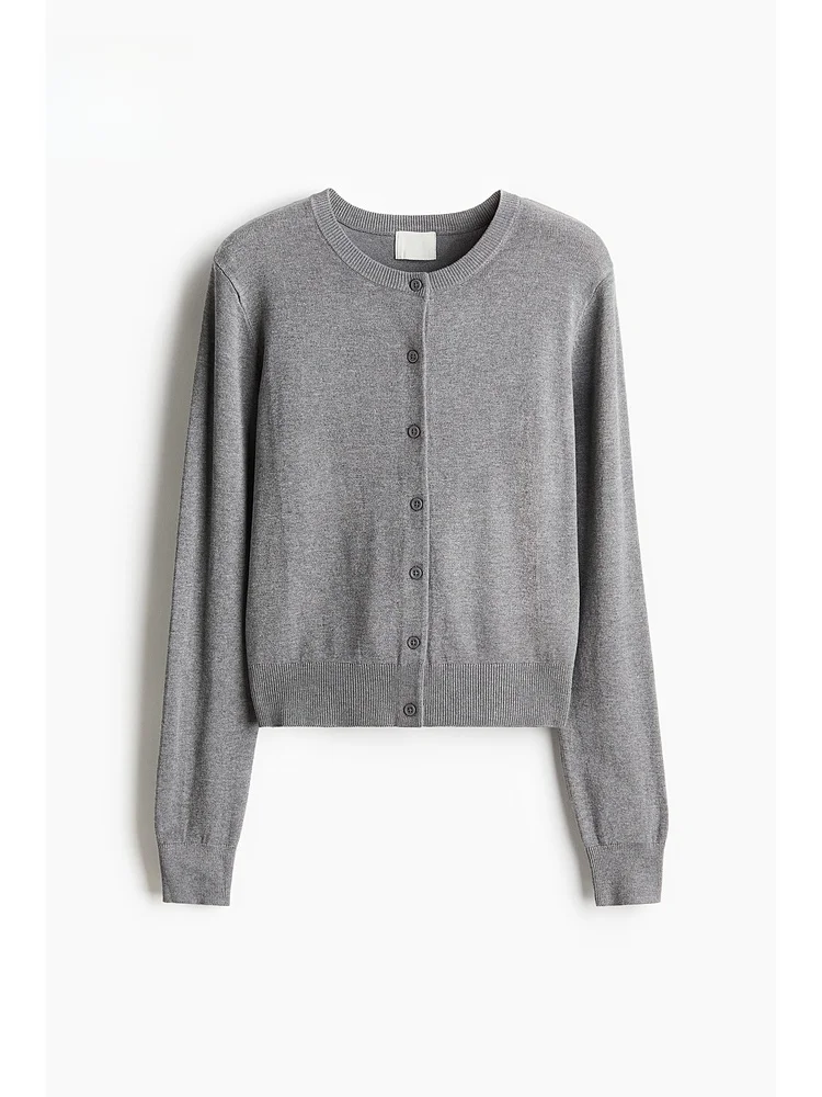 

H&M Женский красный вязаный кардиган ort Thin Sle Осень Новое поступление Commute Sle Slim Fit Long Sve круглый Ne на пуговицах