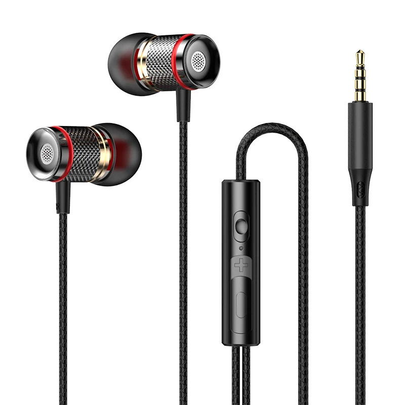 9D HIFI Heavy Bass In Ear Earphone 3.5MM Type-C Digital Headphone Stereo Wired Headset With Mic Earbuds For Samsung Android