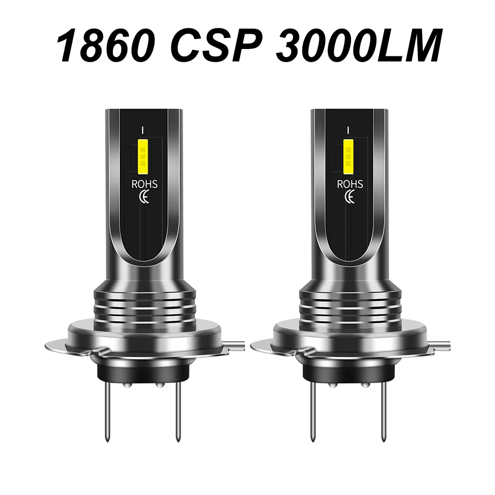 2Pcs H7 H8 H11 Led H6 P15D H16 5202 PSX24W 2504 HB4 9006 HB3 9005 1860 CSP Fog Lights Bulb 3000K 6000K Car Lamp Car Light 12V