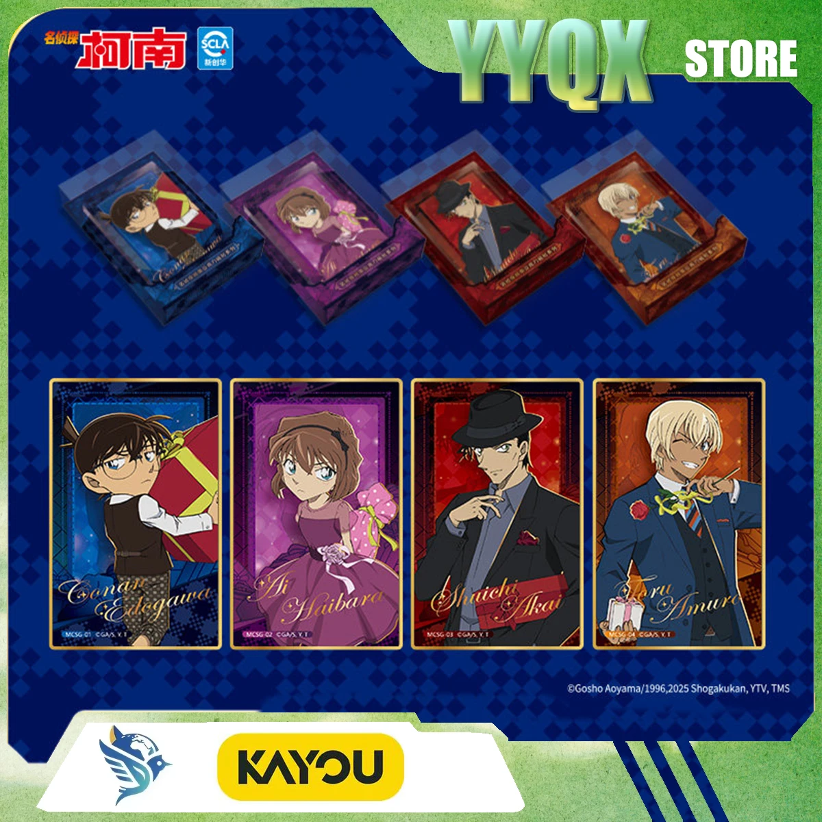 

KAYOU 2026 New ‌ ‌Detective Conan‌ Conan Edogawa Refrigerator Magnet Acrylic Tile Collection Cartoon Toy Periphery Boy Girl Gift