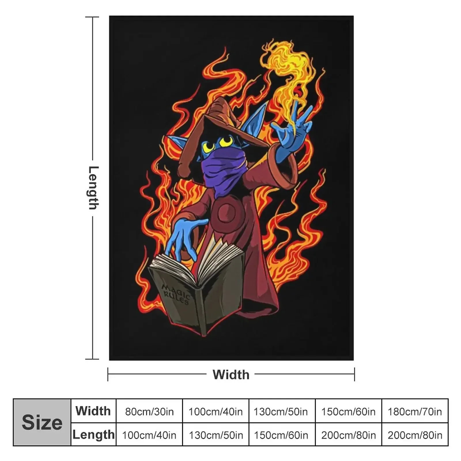 Orko the Sorcerer Throw Blanket cosplay anime blankets ands Moving Soft Plaid Blankets