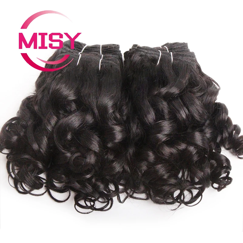 Lockiges Haar Bundles Brasilianische Menschliche Haarwebart 6 Bundles Mit Spitze Verschluss Farbige 1B/27/30/33/99J Kurze Haar Verlängerung Für Frauen – Detail 6