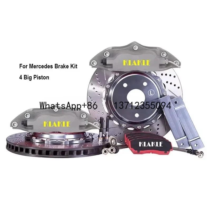 

KLAKLE Upgrade Brake System 6 Piston Brake Caliper 380*32MM Rotor Disc Kit For Mercedes Brake Kit W117
