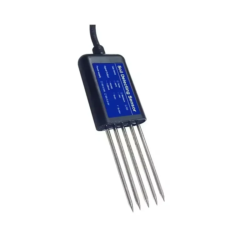 7-in-1 Soil Tester Temperature Humidity Sensor Transmitter Greenhouse Agriculture RS485 Moisture Conductivity PH Detector