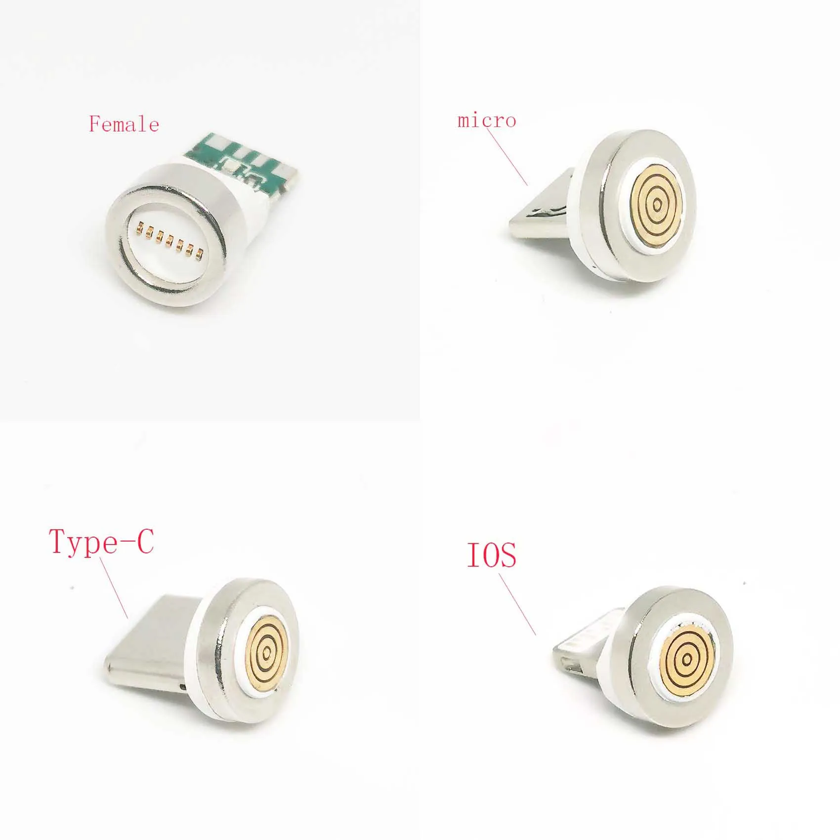 

12th Generation Magnetic Cable Plug Round Fast Charging Adapter Tips For iPhone XS Samsung Huawei Xiaomi Magnet Charger Plugs