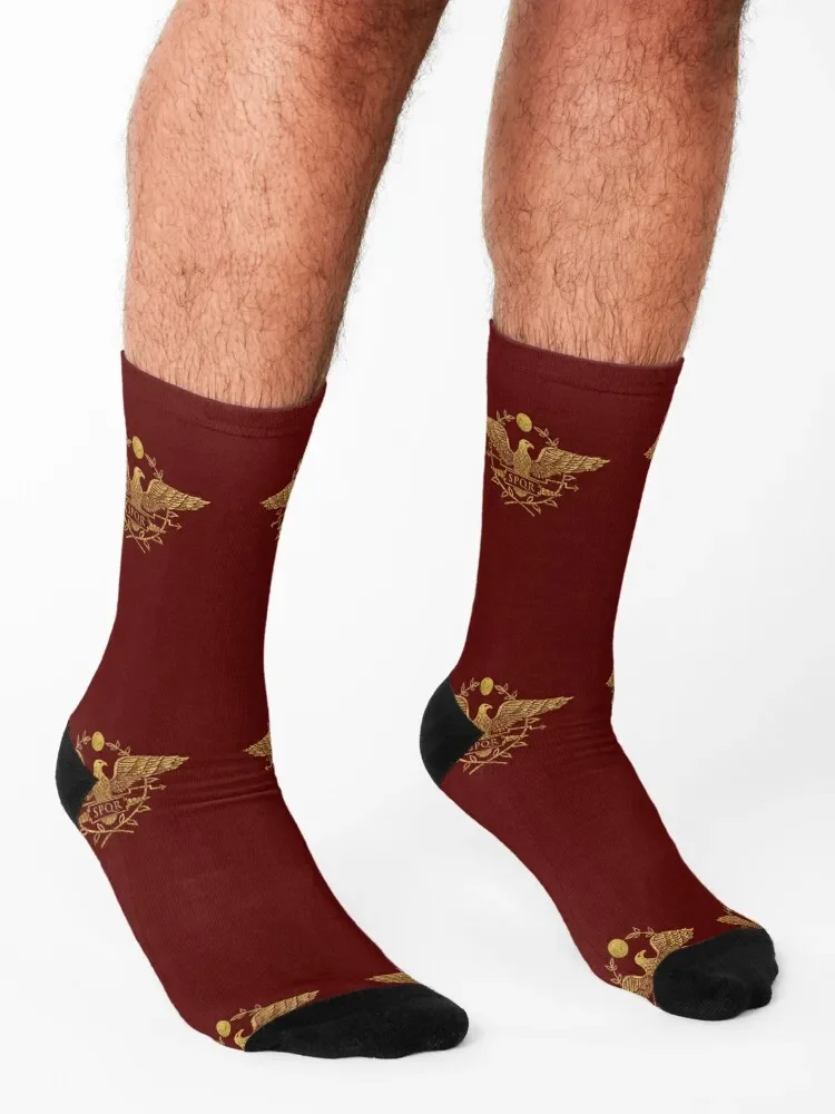 Roman Empire Eagle Emblem Socks gifts Thermal man winter Man Socks Women's