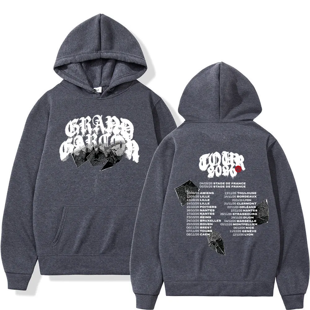 Rapper PLK Grand Garcon 2026 Tour Hoodies Men Women Clothing Fashion Hip Hop Loose Pullovers Long Sleeves Sweatshirts Streetwear