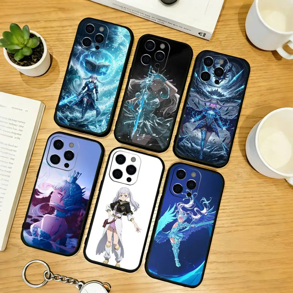 

Anime B-Black C-Clover Phone Case For iPhone 17, 16,15,14,13,12,11 Plus,Pro Max, Others Soft Black Cover