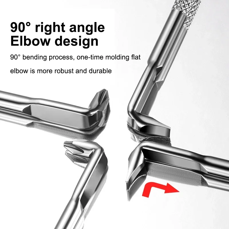 High Torque Mini Small Cross Screwdriver, High Hardness Double Head Screwdriver L/S-shaped Double Head Screwdriver,