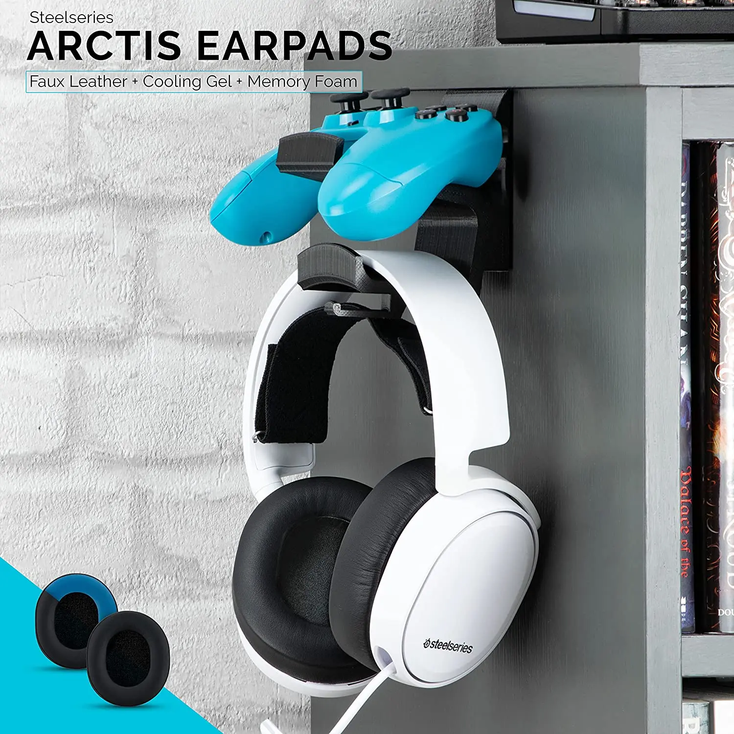 Cooling Gel Replacement Ear Pads Cushions for Steelseries Arctis 1/3/5/7/7X/9/9X/pro Xbox Wireless Headset Gaming Earpads