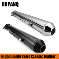DUPANQ Motorcycle Exhaust Muffler Pipe Modified Tail System for CG125 GN125 Cb400ss Sr400 EN125 XL883 1200 Universal