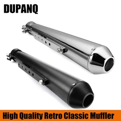 Retro Cafe Racer Motorcycle Exhaust Muffler Pipe Modified Tail System for CG125 GN125 Cb400ss Sr400 EN125 XL883 1200 Universal