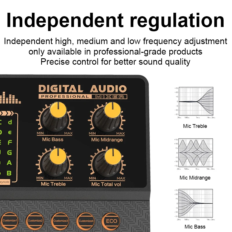 خلاط صوت الألعاب، خلاط البث مع واجهة الصوت BT Sound Board Voice Changer Sound Card، للبث المباشر لهاتف الكمبيوتر #6