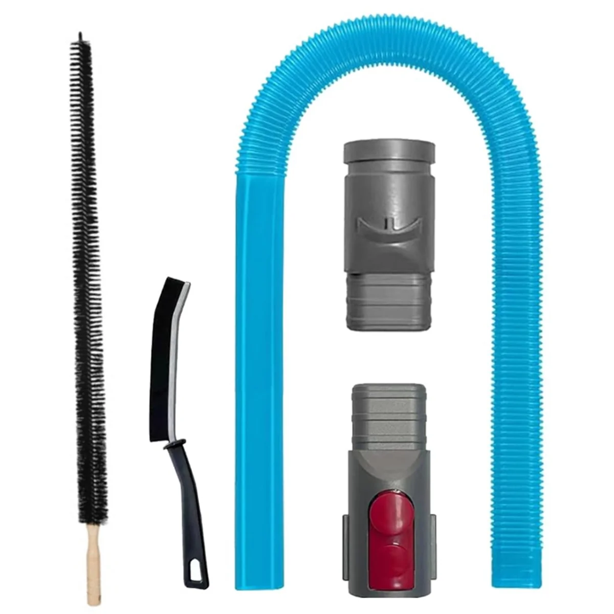 

A35R Комплект вакуумных насадок для сушильных ворса для Dyson V15 V12 V11 V10 V8 V7 Gen5 V6 DC58 DC59 Шланг для сушильной машины и щетка для чистки