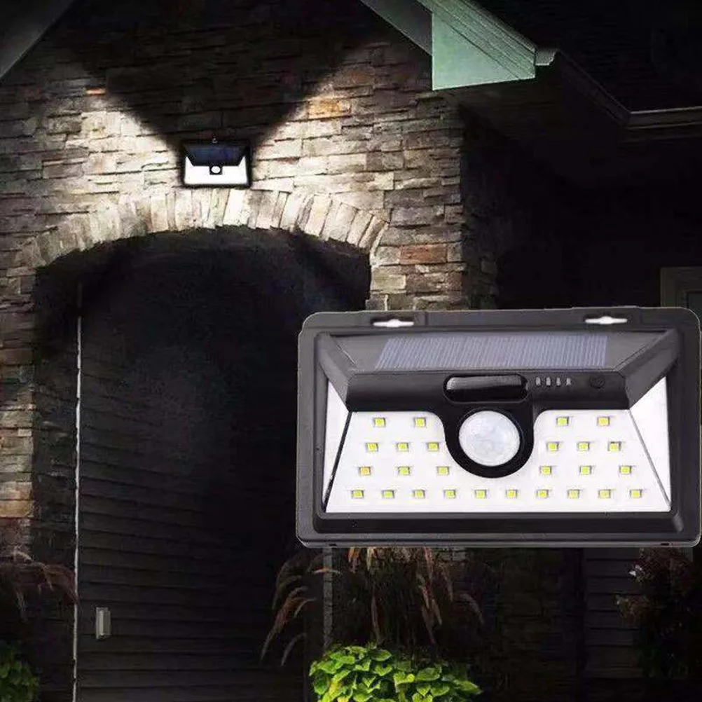 

3 Modes Wall Lights Street Solar Charging Earth Tones Pearlescent Human Body Induction Lamp Black