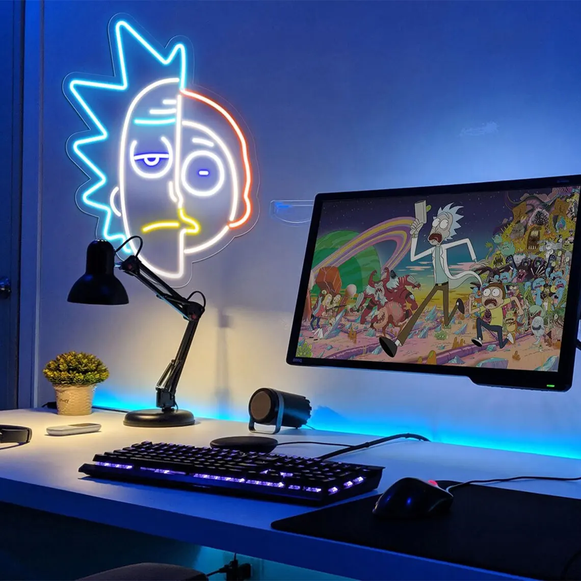 

Cute Anime Face Neon Sign Wall Art Home Decor Custom TV Series Anime Cartoon Decor Kids Teens Bedroom Game Room Decor