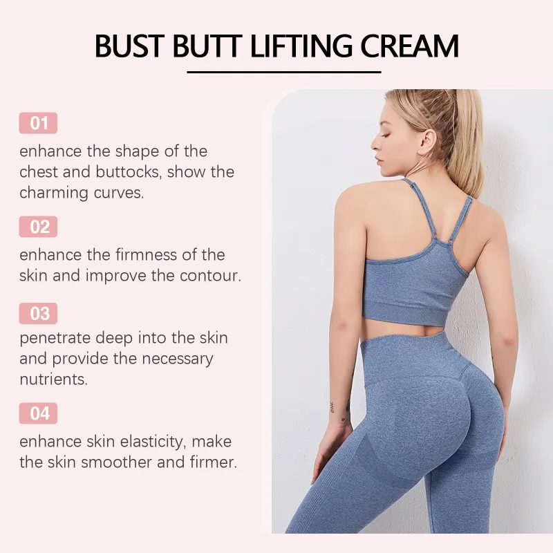 ธรรมชาติหน้าอกและ Butt Lifting Cream ส่งเสริมฮอร์โมนหญิง Breast Lift Firming Anti-Aging นวด Enhancement เซ็กซี่ Care ครีม