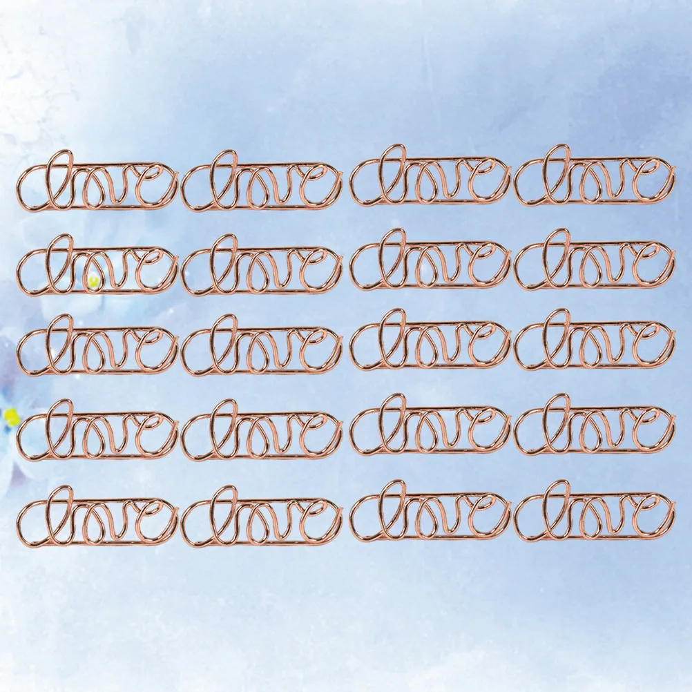 Clips en métal pour papier, 20 pièces, Style dessin animé, forte tenue, pour documents, photos, billets, papeterie de bureau et scolaire