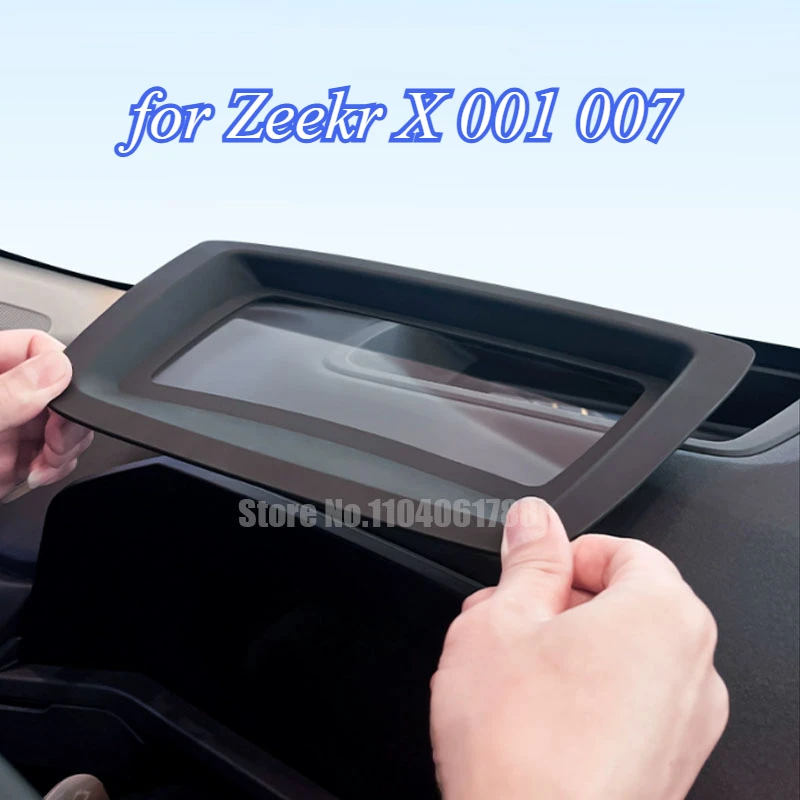 

For Zeekr X 001 007 2022 2023 2024 2025 Car HUD Protective Cover Head-Up Display Dust Cover Frame Windshield Anti Reflection