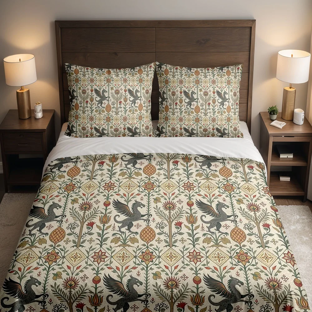 Pegasus Greek Myth Duvet Cover Set UK Single Double Queen US Twin Full King Size Bed Linen Set