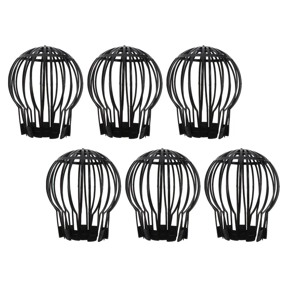 

6Pcs Plastic Downspout Filter Set Reinforced Black Gutter Guard Mesh for Rain Gutter Protection Leaf Hair Paper Debris Strainer