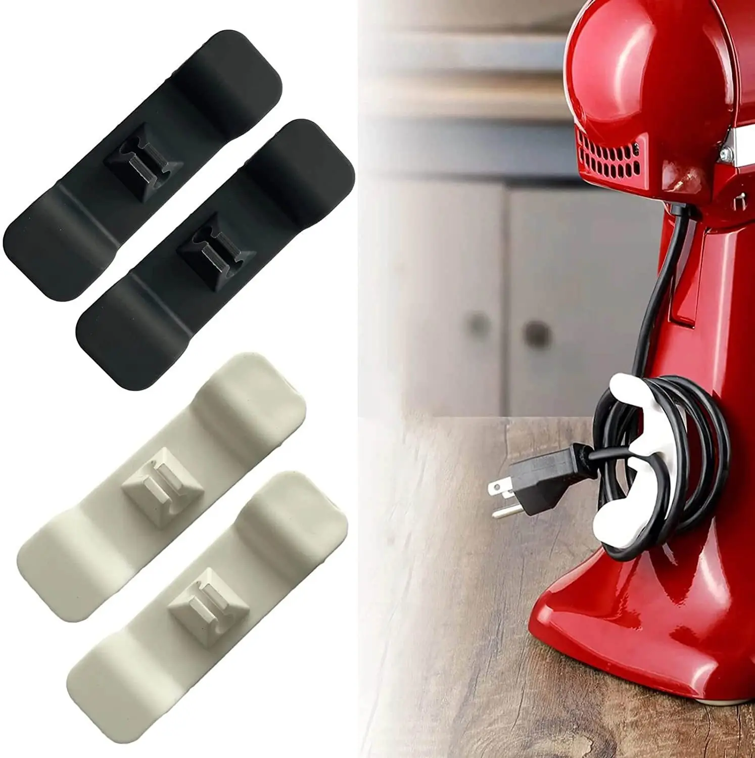 

Kitchen Storage Cord Wrapper Cable Holder Clip Wrapper Cord Organizer for Power Cables for Kitchen Air Fryer Coffee Machine