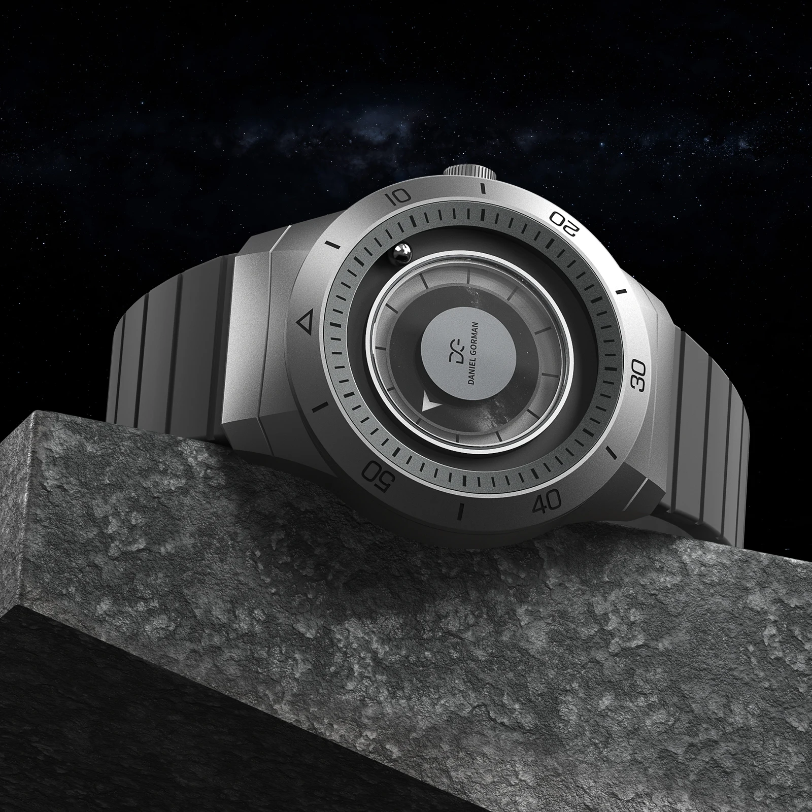 

DG Original Fashion Unique Dial Man Watch Casual Sports Srolling Bead Magnetic Force Waterproof Quartz Watches for Men Clocks