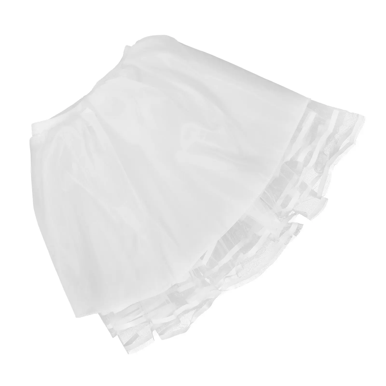 

Короткая нижняя юбка для девочек с регулируемой кружевной отделкой, мягкая и легкая, для косплея Лолиты, вечеринок и банкетов