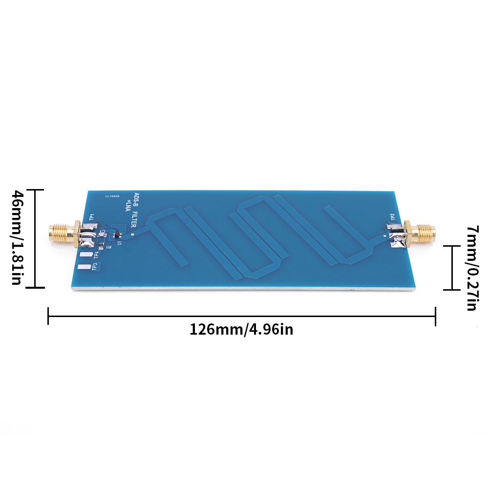 ADS-B Passband Filter Board 1090MHz +LAN Bandpass Filter Module SMA Standard Female Head 20dB Active Gain for Software Radio SDR