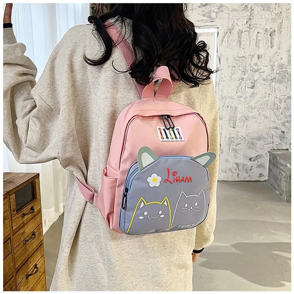 2023 New Children\'s Backpack Custom Name Preschool Kindergarten Kids Schoolbag Personalized Girls\' Leisure Outdoor Backpacks